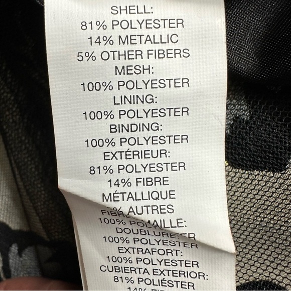 place Girls Sleeveless Black And Gold Metallic - Picture 6 of 7